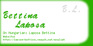 bettina laposa business card